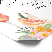 Liebe der ersten Spritz Bright Cocktail Bar Poster (Ecke)