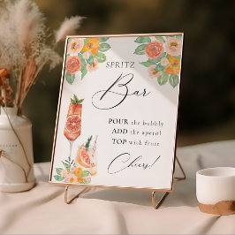 Liebe der ersten Spritz Bright Cocktail Bar Poster