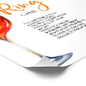 Liebe der ersten Spritz Citrus Ring Game Hunt Ring Fotodruck (Ecke)