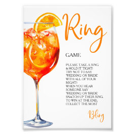 Liebe der ersten Spritz Ring Game Hunt Rings Fotodruck