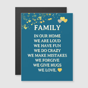 Liebe der Familie! Fun MAGNETIC Karte