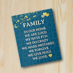 Liebe der Familie! Spaß Puzzle