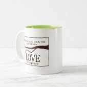 Liebe der Familienstruktur benutzerdefinierte Tass Zweifarbige Tasse (Vorderseite Links)