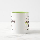 Liebe der Familienstruktur benutzerdefinierte Tass Zweifarbige Tasse (Mittel)