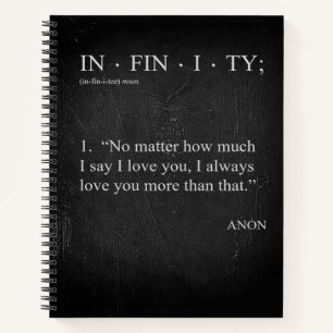 LIEBE der FEINDLICHKEIT Sie mehr Definition SPIRAL Notizblock