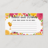 Liebe der First Spritz Advice Card | Brautparty Begleitkarte (Vorderseite)