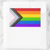 Liebe der Flagge Rechteckiger Aufkleber (Tasche)