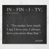 LIEBE der FLEXIBEL Schaumweinetikett (Einzelnes Label)