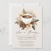 Liebe der Flora ist Brautparty brauen Einladung (Vorderseite)