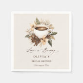 Liebe der Flora ist Brautparty brauen Serviette (Vorderseite)