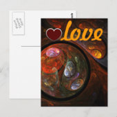 Liebe der Flüssigkeitsanbindung Postkarte (Vorne/Hinten)