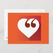 Liebe der freien Meinungsäußerung Postkarte (Vorne/Hinten)