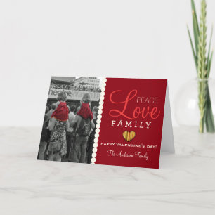 Liebe der Frieden - Valentinstag Feiertagskarte