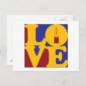 Liebe der Füllfederhalter Postkarte (Vorne/Hinten)