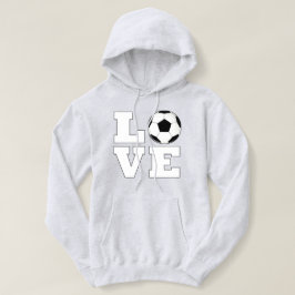 Liebe der Fußball-Frauen Niedlicher Fußball-Player Hoodie