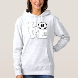 Liebe der Fußball-Frauen Niedlicher Fußball-Player Hoodie