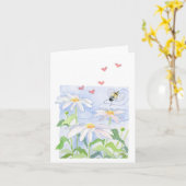 Liebe der Gänseblümchen - Anmerkungs-Karte Karte (Gelbe Blume)