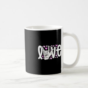 Liebe der Gebärdensprache ASL Sei freundlich Kaffeetasse