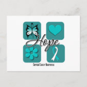 Liebe der Gebärmutterhalskrebs Inspiriere Sensibil Postkarte (Vorderseite)