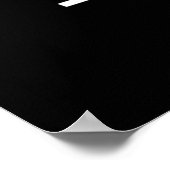 Liebe der Gewinner während Gedicht Poster schwarz (Ecke)