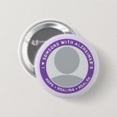 LIEBE DER GEWOHNHEITS-I JEMAND MIT ALZHEIMER BUTTON (Vorne & Hinten)