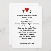 Liebe der Glaube und Hoffnung| Einladung zur Hochz (Vorne/Hinten)