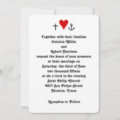 Liebe der Glaube und Hoffnung| Einladung zur Hochz (Vorderseite)