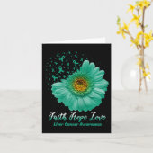 Liebe der Glaubenshöhe Frauen Krebsbewusstsein Karte (Gelbe Blume)