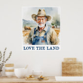 Liebe der Grundstückspresse Poster (Küche)