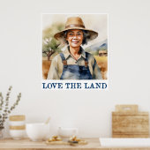 Liebe der Grundstückspresse Poster (Küche)