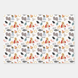 Liebe, der Herr, dein Gott, betet, Glaube Inspirat Geschenkpapier Set