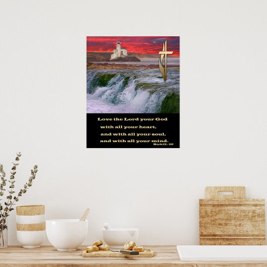 Liebe, der Herr, dein Himmelsposter Poster (Küche)