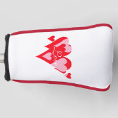 Liebe der Herz-Golf-Putter-Abdeckungen durch Janz Golf Headcover (Vorderseite)