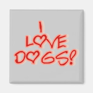 Liebe der Herz-I verfolgt T-Shirts und Geschenke Magnet