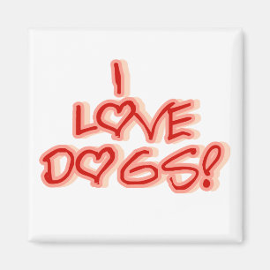 Liebe der Herz-I verfolgt T-Shirts und Geschenke Magnet