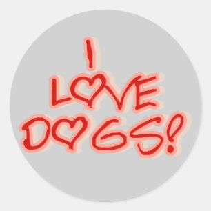 Liebe der Herz-I verfolgt T-Shirts und Geschenke Runder Aufkleber