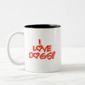 Liebe der Herz-I verfolgt T-Shirts und Geschenke Zweifarbige Tasse (Links)