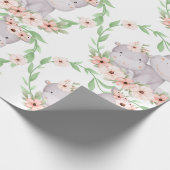 Liebe der Hippo-Mütter Geschenkpapier (Ecke)