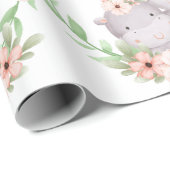 Liebe der Hippo-Mütter Geschenkpapier (Rolleneckpunkt)