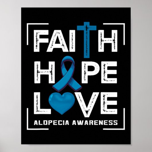 Liebe der Hoffnung Alopecia Bewusstsein 1 Poster (Vorne)