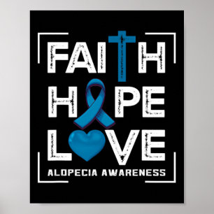 Liebe der Hoffnung Alopecia Bewusstsein 1 Poster