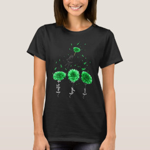 Liebe der Hoffnung Frauen Grün Sonnenblumen Niere  T-Shirt