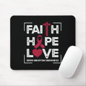 Liebe der Hoffnung Hirnaneurysma Bewusstsein 1 Mousepad (Mit Mouse)