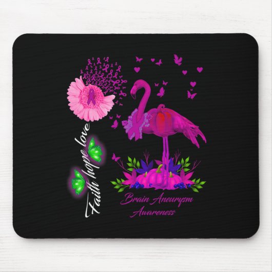 Liebe der Hoffnung Hirnaneurysma Bewusstsein Mousepad (Vorne)