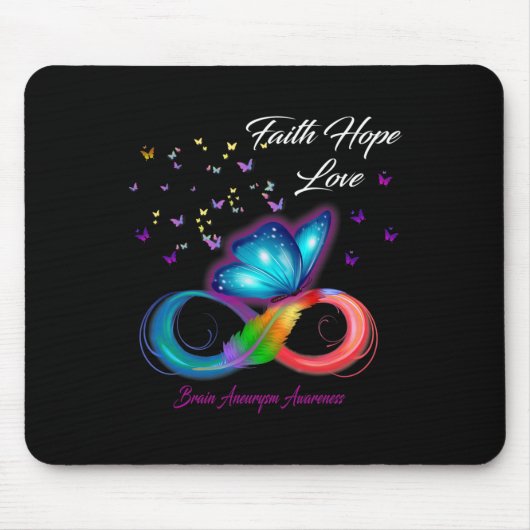 Liebe der Hoffnung Hirnaneurysma Bewusstsein Mousepad (Vorne)