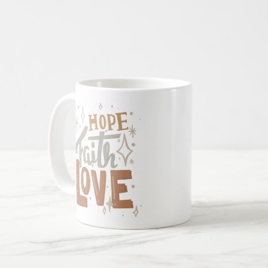 Liebe der Hoffnung Kaffeetasse (Vorderseite Links)