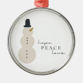 Liebe der Hoffnung Ornament Aus Metall (Vorne)