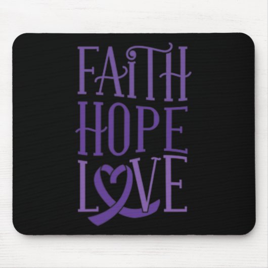 Liebe der Hoffnung - Unterstützung des Bewusstsein Mousepad (Vorne)