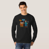 Liebe der Hühner Der Bauer Hühner Bauer T-Shirt (Vorne ganz)
