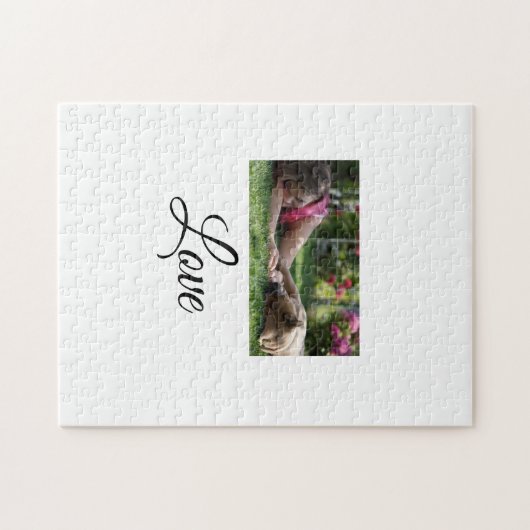 Liebe der Hundemutter fügt den Liebhabern des Begl Puzzle (Horizontal)